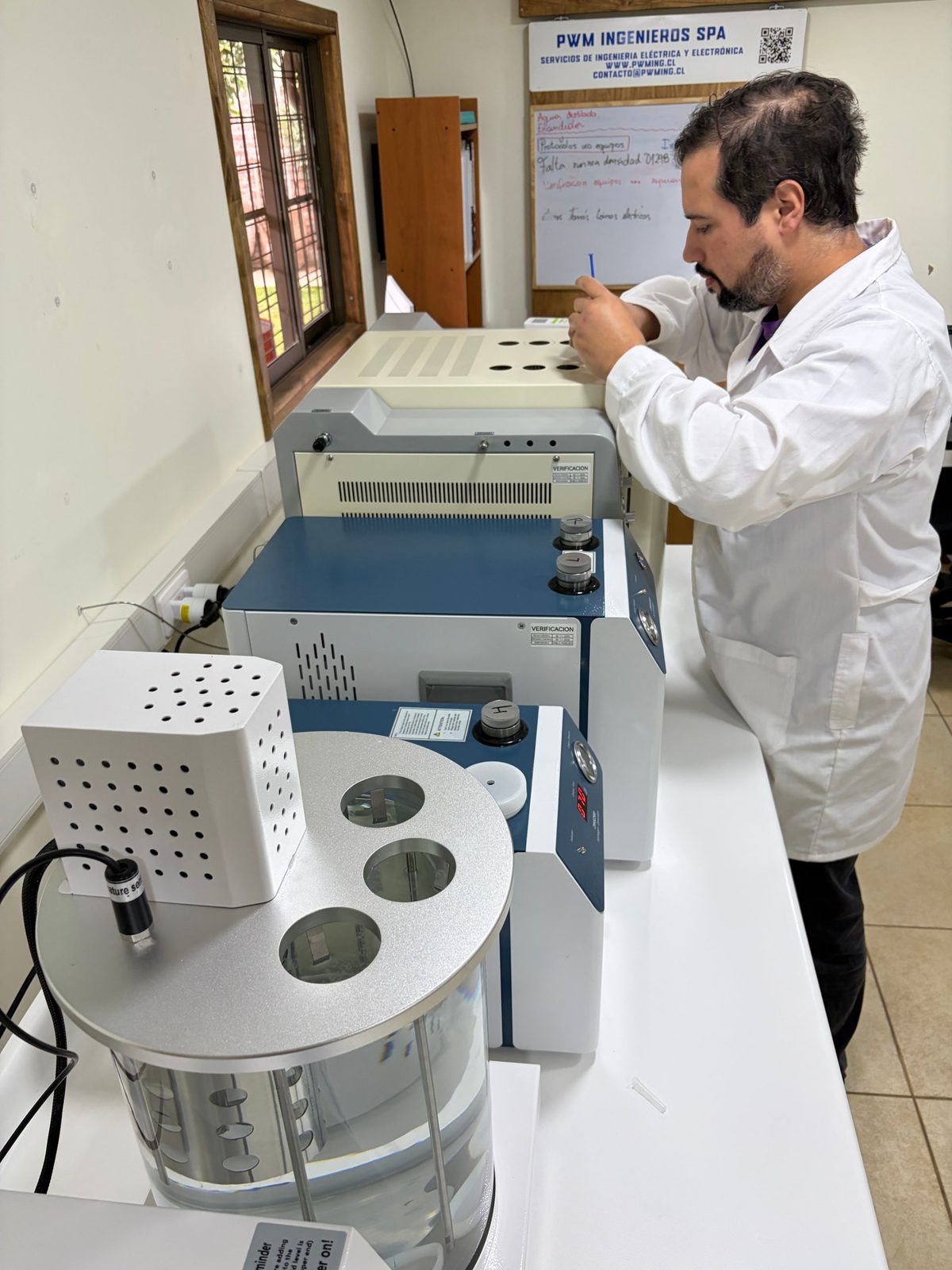 Análisis de muestras de aceite en proceso